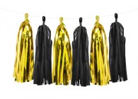 Sempertex-Anagram-Betallic-Qualatex-Balloons-Confetti-Party-Tassel-Garland-Gold Black