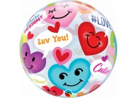 Sempertex-Folie-Betallic-Anagram-Flexmetal-Balloons-Shape-Bubbles-Conversation Smiley Hearts