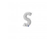 Sempertex-Folie-Betallic-Anagram-Flexmetal-Balloons-Shape-Letter-Silver-7inch-S