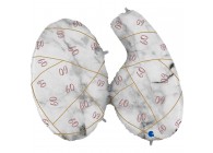 Sempertex-Folie-Betallic-Anagram-Flexmetal-Balloons-Shape-Marble-Number 60 - Rose Gold-