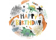 Sempertex-Folie-Betallic-Anagram-Flexmetal-Balloons-Shape-Happy Birthday Dinos