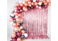 Blowfish-Folie-Betallic-Anagram-Flexmetal-Balloons-Shape-Partydeco-Party-Banner-Curtain-Rose Gold-