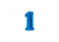 Sempertex-Folie-Betallic-Anagram-Flexmetal-Balloons-Shape-Blue-Number 1