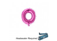 Sempertex-Folie-Betallic-Anagram-Flexmetal-Balloons-Shape-Fuchsia-Number 0