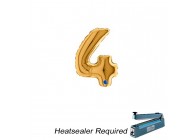 Sempertex-Folie-Betallic-Anagram-Flexmetal-Balloons-Shape-Gold-Number 4-