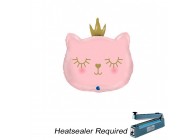 Sempertex-Folie-Betallic-Anagram-Flexmetal-Balloons-Shape-Pink Cat Princess-