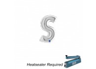 Sempertex-Folie-Betallic-Anagram-Flexmetal-Balloons-Shape-Letter-Silver-7inch-S