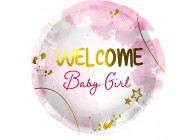 Sempertex-Folie-Betallic-Anagram-Flexmetal-Balloons-Shape-Welcome Baby Girl