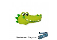 Sempertex-Folie-Betallic-Anagram-Flexmetal-Balloons-Shape-Crocodile 12 inch-Heatsealer