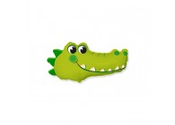 Sempertex-Folie-Betallic-Anagram-Flexmetal-Balloons-Shape-Crocodile 12 inch