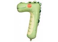 Sempertex-Folie-Betallic-Anagram-Flexmetal-Balloons-Shape-Number 7-Crocodile