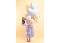 Sempertex-Folie-Betallic-Anagram-Flexmetal-Balloons-Shape-Elegant Heart-White 3