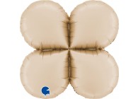 Sempertex-Folie-Betallic-Grabo-Flexmetal-Balloons-Shape-Deco-Base Round-Satin Cream-26inch