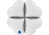 Sempertex-Folie-Betallic-Grabo-Flexmetal-Balloons-Shape-Deco-Base Heart-Satin White-24inch