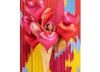 Sempertex-Folie-Betallic-Anagram-Flexmetal-Balloons-Shape-Elegant Heart-Pink 1