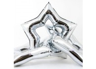 Sempertex-Folie-Betallic-Anagram-Flexmetal-Balloons-Shape-Linky Star-Silver1