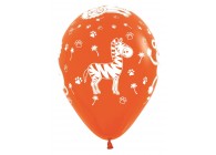 SempertexEurope-JungleAnimals-Orange-061-12inch-R12JUNGLE000-LatexBalloon