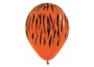 SempertexEurope-JungleStripes-Orange-061-12inch-R12JUNGLE-LatexBalloon