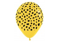 SempertexEurope-JungleStripes-Yellow-020-12inch-R12JUNGLE-LatexBalloon