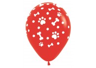 SempertexEurope-PawPrints-Boy-Red-015-12inch-R12PAWB-LatexBalloon