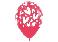 SempertexEurope-ModernHearts-Raspberry-014-12inch-R12MH-LatexBalloon