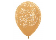 SempertexEurope-Filigree-Metallic-Gold-570-12inch-R12FILI570-LatexBalloon