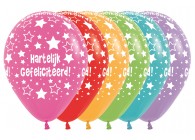 SempertexEurope-HartelijkGefeliciteerd-Assortment-12inch-R12HG-LatexBalloon