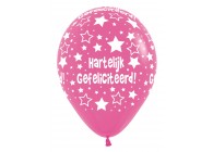 SempertexEurope-HartelijkGefeliciteerd-Fuchsia-012-12inch-R12HG-LatexBalloon