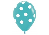 SempertexEurope-PolkaDots-CaribbeanBlue-038-12inch-R12PD038-LatexBalloon