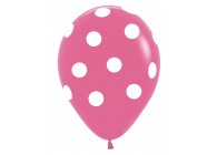 SempertexEurope-PolkaDots-Fuchsia-012-12inch-R12PD012-LatexBalloon