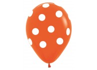 SempertexEurope-PolkaDots-Orange-061-12inch-R12PD061-LatexBalloon