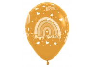 SempertexEurope-HappyBirthday-BohoRainbow-Mustard-023-12inch-R12HBRAINB-LatexBalloon