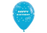 SempertexEurope-HappyBirthday-GameOn-Blue-040-12inch-R12HBGAME-LatexBalloon