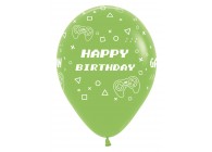 SempertexEurope-HappyBirthday-GameOn-LimeGreen-031-12inch-R12HBGAME-LatexBalloon