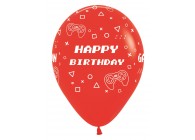 SempertexEurope-HappyBirthday-GameOn-Red-015-12inch-R12HBGAME-LatexBalloon