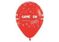 SempertexEurope-HappyBirthday-GameOn-Red-015-12inch-R12HBGAME-LatexBalloon-GameOn