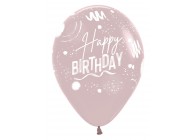 SempertexEurope-HappyBirthday-BrushDesign-Rose-110-12inch-R12HBBRUSH-LatexBalloon