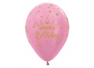 SempertexEurope-HappyBirthday-Crown-PearlPink-409-12inch-R12HBCROWN-LatexBalloon