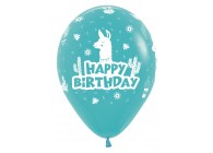 SempertexEurope-HappyBirthday-Lama-CaribbeanBlue-038-12inch-R12HBLAMA-LatexBalloon