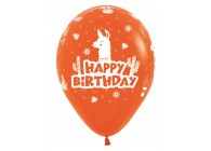 SempertexEurope-HappyBirthday-Lama-Orange-061-12inch-R12HBLAMA-LatexBalloon