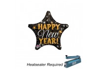 Sempertex-Folie-Betallic-Anagram-Flexmetal-Balloons-Shape-Flexmetal-Shape-New Year-Gold and Silver Confetti-10inch_Hea