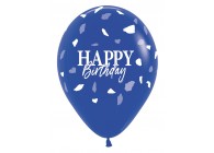 SempertexEurope-HappyBirthday-Terrazo-RoyalBlue-041-12inch-R12HBTZB-LatexBalloon