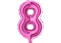 Sempertex-Folie-Betallic-Anagram-Flexmetal-Balloons-Shape-Fuchsia-Number 8