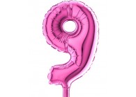 Sempertex-Folie-Betallic-Anagram-Flexmetal-Balloons-Shape-Fuchsia-Number 9