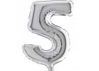 Sempertex-Folie-Betallic-Anagram-Flexmetal-Balloons-Shape-Letter-Silver-7inch-5