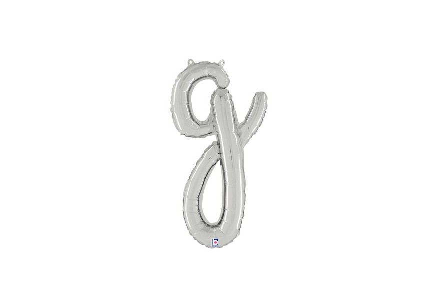 sempertex-europe-ballonnen-groothandel-ballons-distributeur-bubbles-foil-qualatex-anagram- betallic - anagram - Script Letter - Silver - G