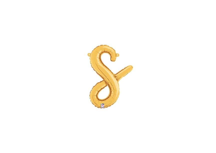 sempertex-europe-ballonnen-groothandel-ballons-distributeur-bubbles-foil-qualatex-anagram- betallic - anagram - Script Letter - Gold - S