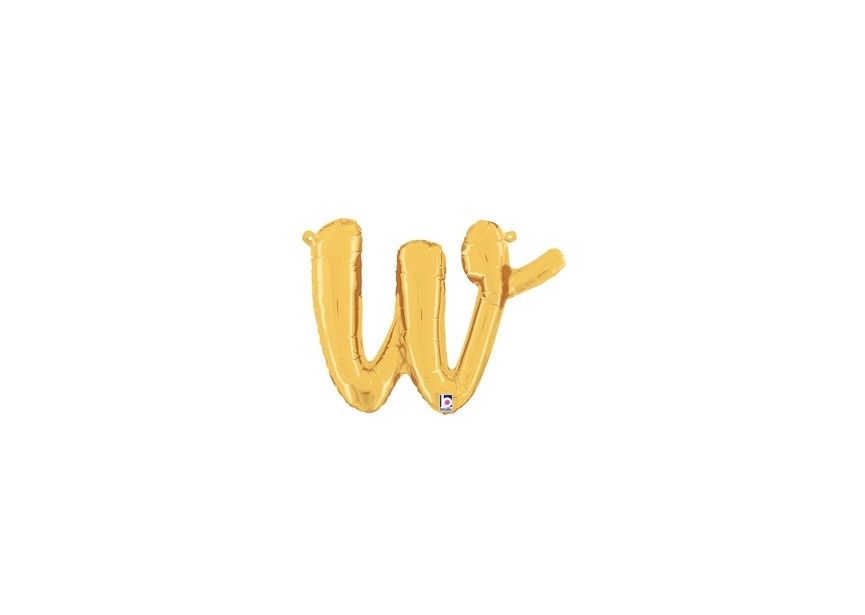 sempertex-europe-ballonnen-groothandel-ballons-distributeur-bubbles-foil-qualatex-anagram- betallic - anagram - Script Letter - Gold - W