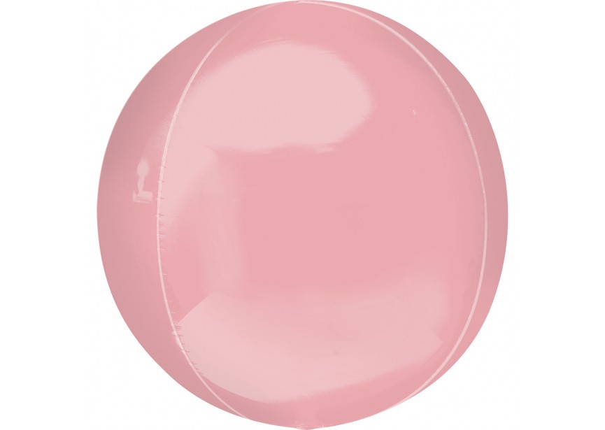 Sempertex-Folie-Betallic-Anagram-Flexmetal-Balloons-Shape-3D-Orbz-Pastel Pink