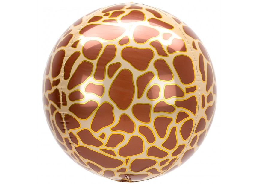 Sempertex-Folie-Betallic-Anagram-Flexmetal-Balloons-Shape-3D-Jungle Print- Giraffe